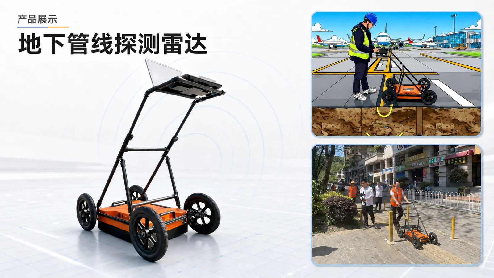 地下管线探测雷达设备与现场应用展示